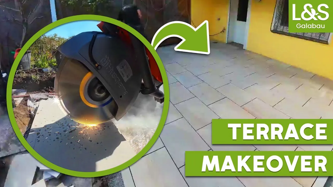 Frisch sanierte Terrasse nach dem Makeover